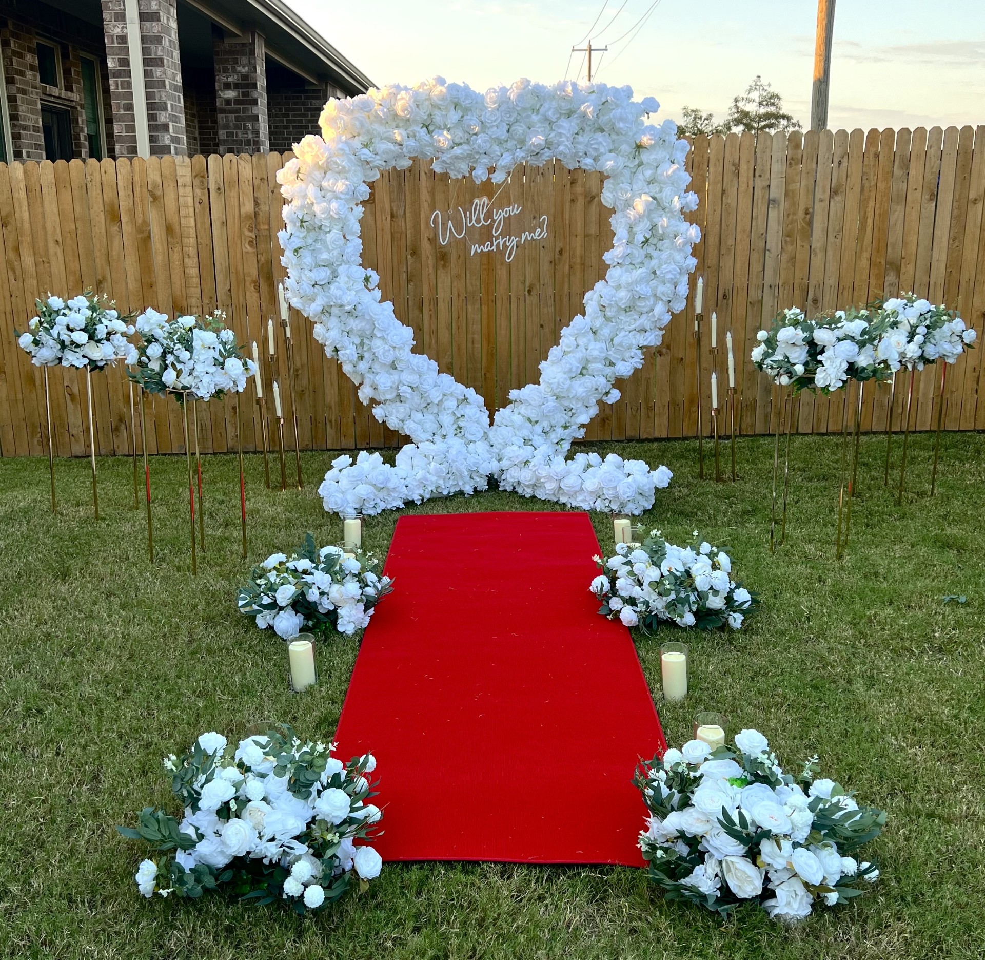 Romantic Wedding Proposal Setup 1
