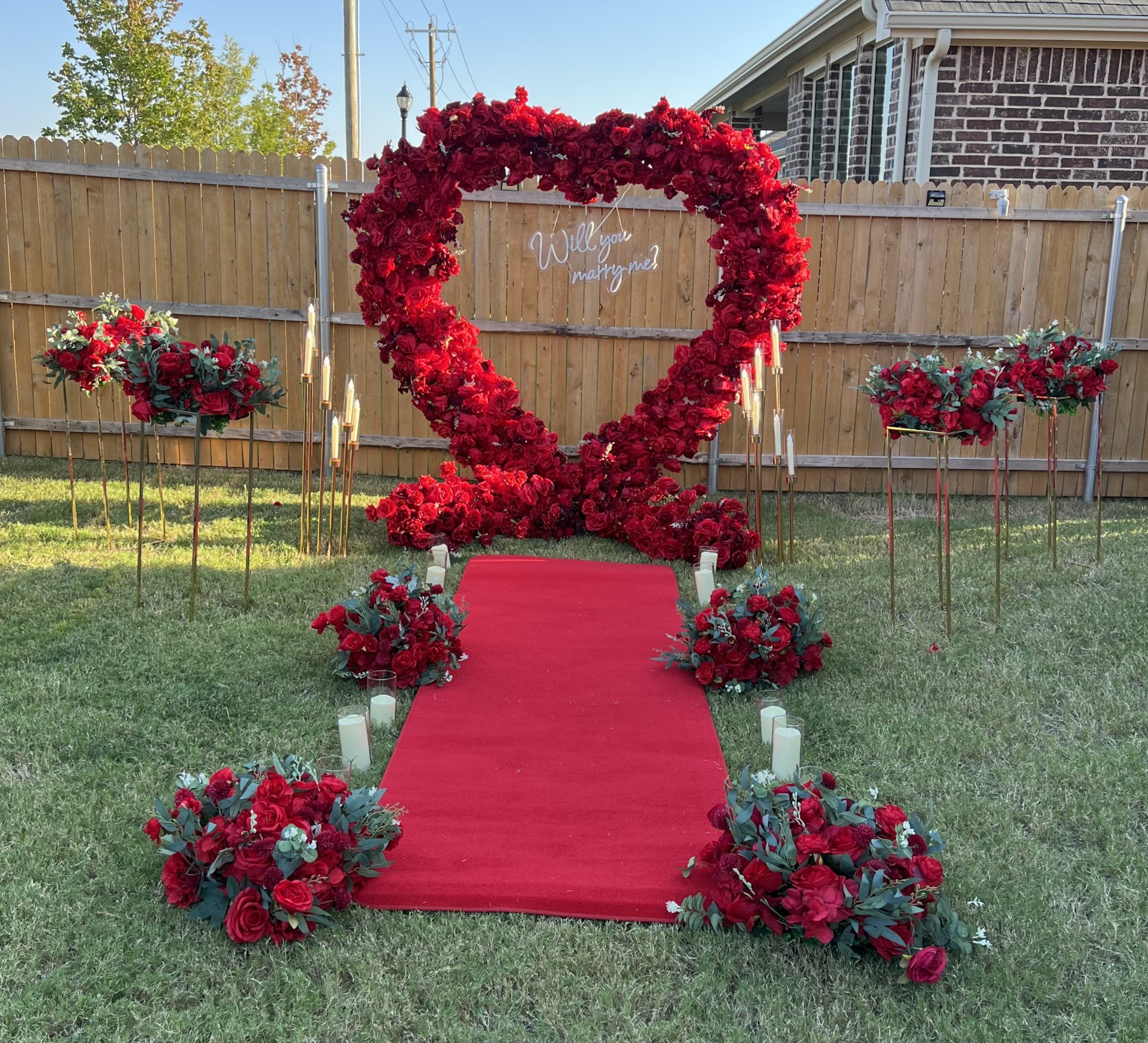 Romantic Wedding Proposal Setup 2